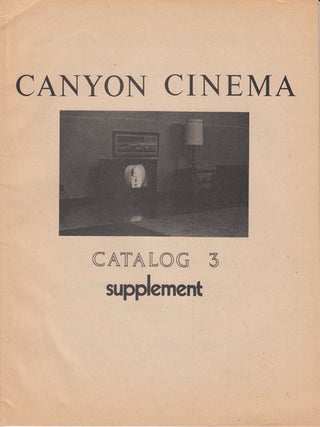 Item #21755 Canyon Cinema Co-Operative Catalog Supplement Spring 1973. Canyon Cinema