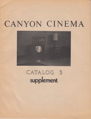Item #21755 Canyon Cinema Co-Operative Catalog Supplement Spring 1973. Canyon Cinema