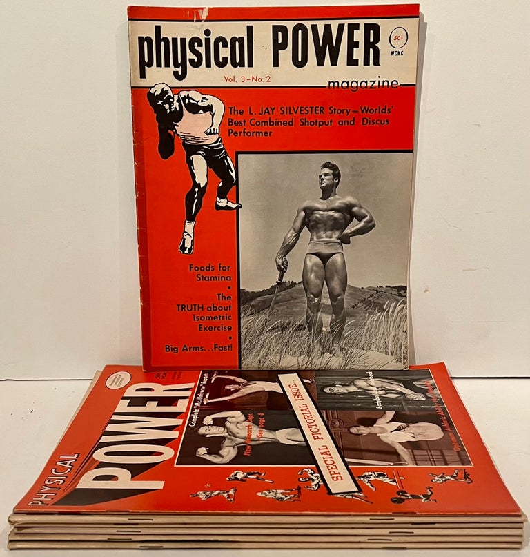 Item #21765 Physical Power Magazine (7 issues). Gene Mozee, -in-Chief.
