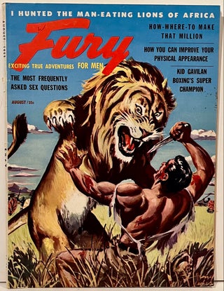 Item #21766 Fury: Exciting True Adventures for Men. Joseph Weider, Publisher and
