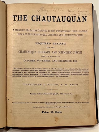 Item #21821 The Chautauquan: A Monthly Magazine Devoted to the Promotion of True Culture, Organ...
