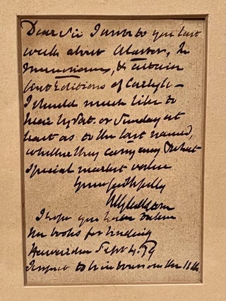 Autograph Note Signed and Framed with Photograph