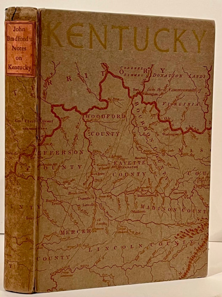 Item #21990 John Bradford's Historical Notes on Kentucky from the Western Miscellany Compiled by G. W. Stipp, in 1827. John Bradford.