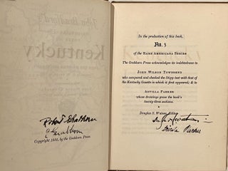 John Bradford's Historical Notes on Kentucky from the Western Miscellany Compiled by G. W. Stipp, in 1827