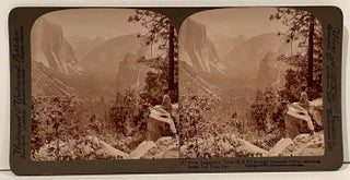 Item #22075 Yosemite Valley Through the Stereoscope with 24 Albumen Stereoscope Cards. Charles...