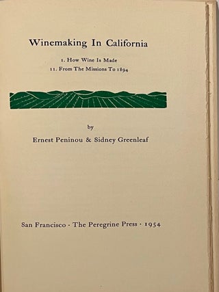 Winemaking in California