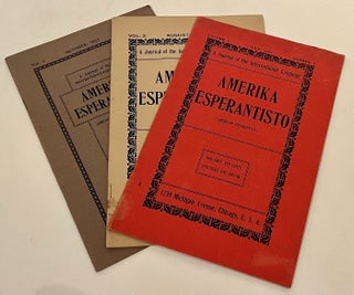 Item #22326 Amerika Esperantisto (3 volumes). Arthur Baker