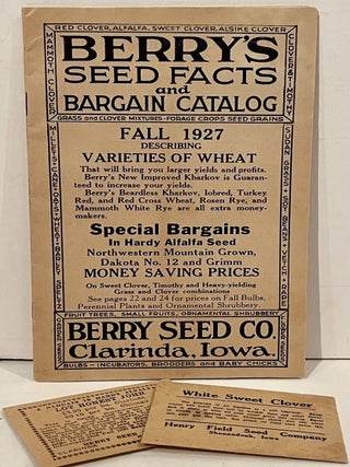 Berry's Seed Facts and Bargain Catalog (3 catalogs with sample seeds)