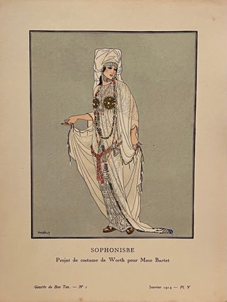 Gazette du Bon Ton. Art, Mode et Frivolités. Numerous Plates from Janvier, Avril and Juillet 1914 issues.