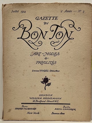 Gazette du Bon Ton. Art, Mode et Frivolités. Numerous Plates from Janvier, Avril and Juillet 1914 issues.