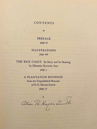A Carolina Rice Plantation of the Fifties