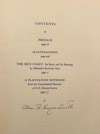 A Carolina Rice Plantation of the Fifties