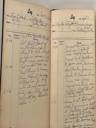 Log of the Yacht "Dragoon" and Hydroplane "Shoreleave"