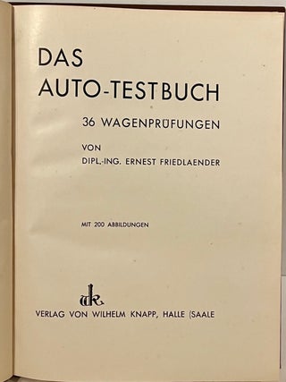 Das Auto-Testbuch - 36 Wagenprufungen