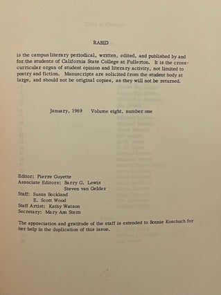 Rabid (volume Eight, Number One)