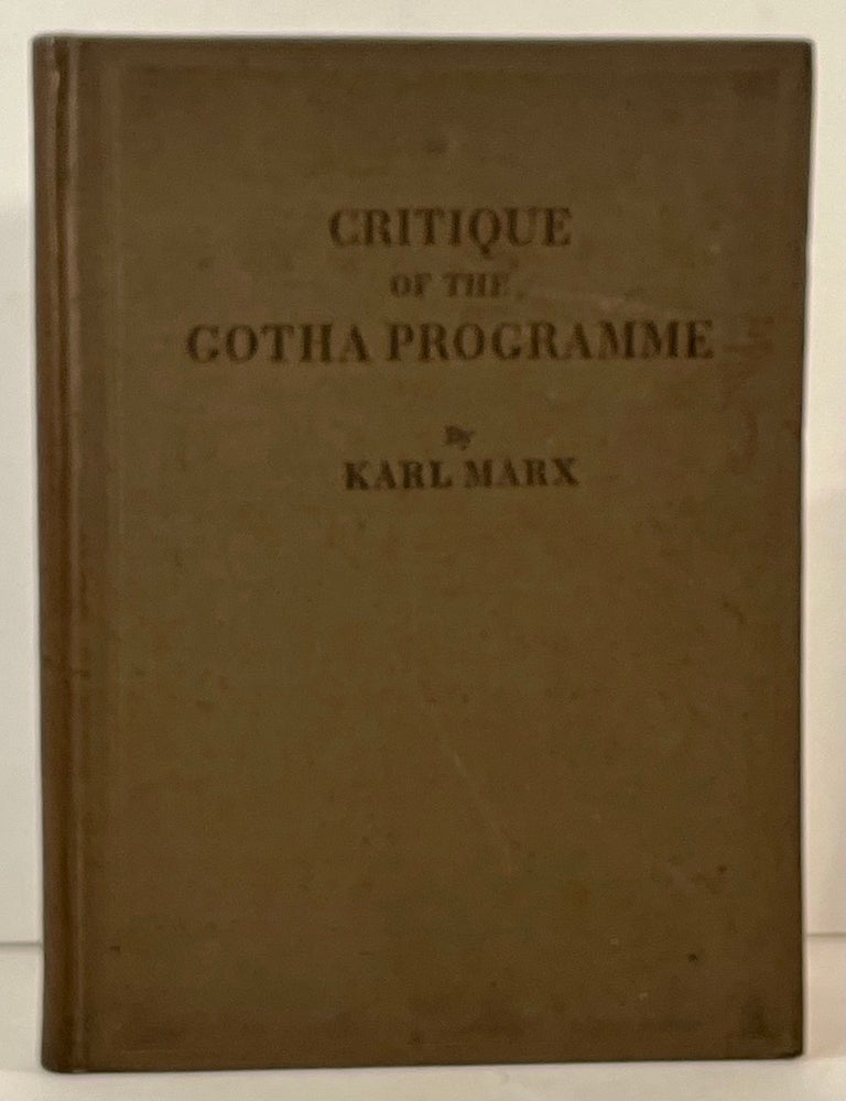 Critique of the Gotha Programme: With Appendices by Marx, Engels, and Lenin