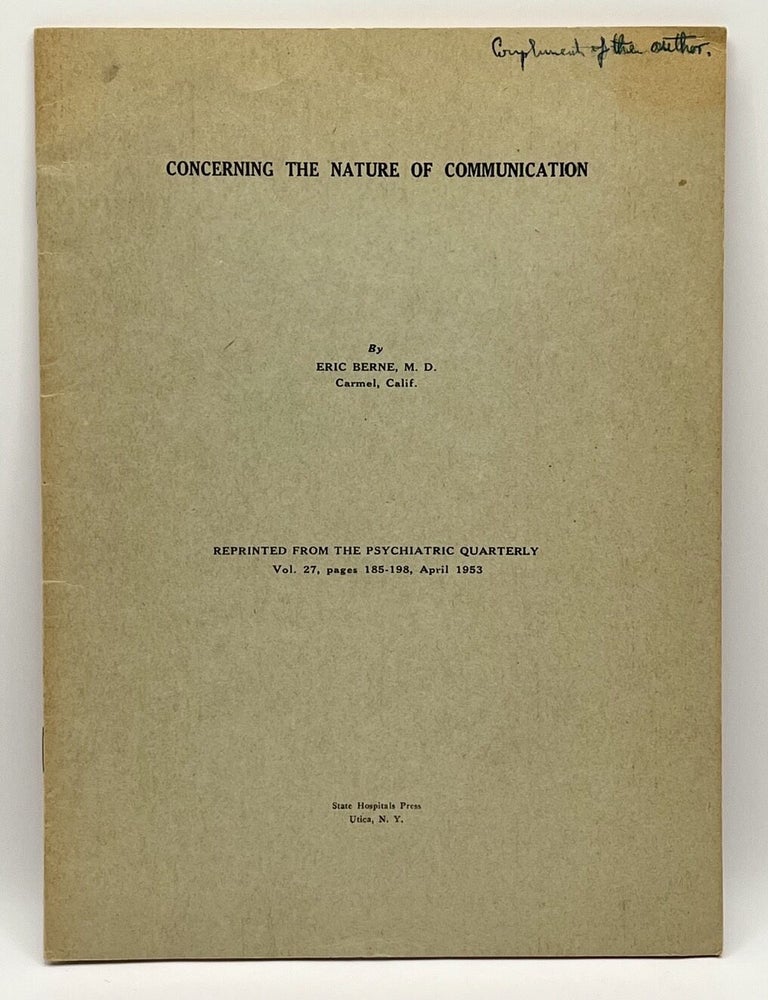 Concerning the Nature of Communication (INSCRIBED