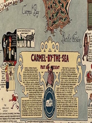 Carmel-By-The-Sea Past and Present (Carte/Map)
