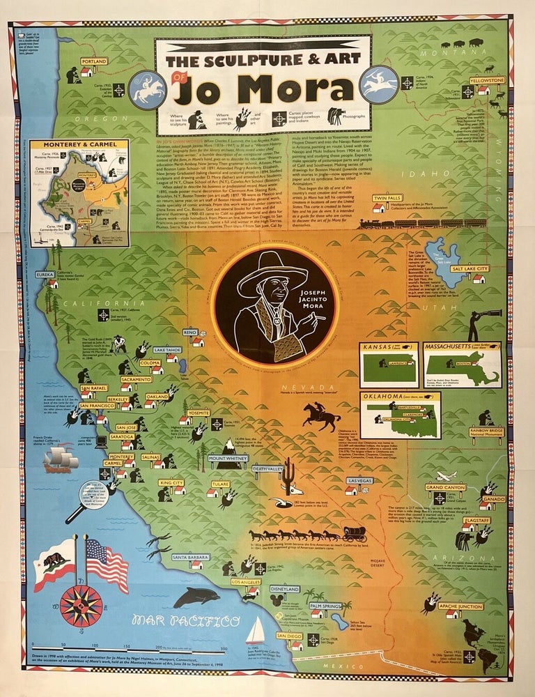 The Sculpture and Art of Jo Mora (Map