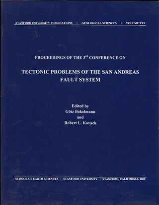 Item #7259 Proceedings of the 3rd conference on tectonic problems of the San Andreas fault system...
