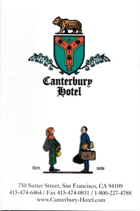 Item #8603 Canterbury Hotel Anniversary Celebration Brochure. Jo Mora, artist