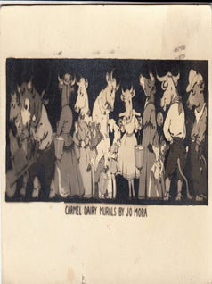 Item #8666 Carmel Dairy Postcard (Real Photo Postcard). Jo J. Mora